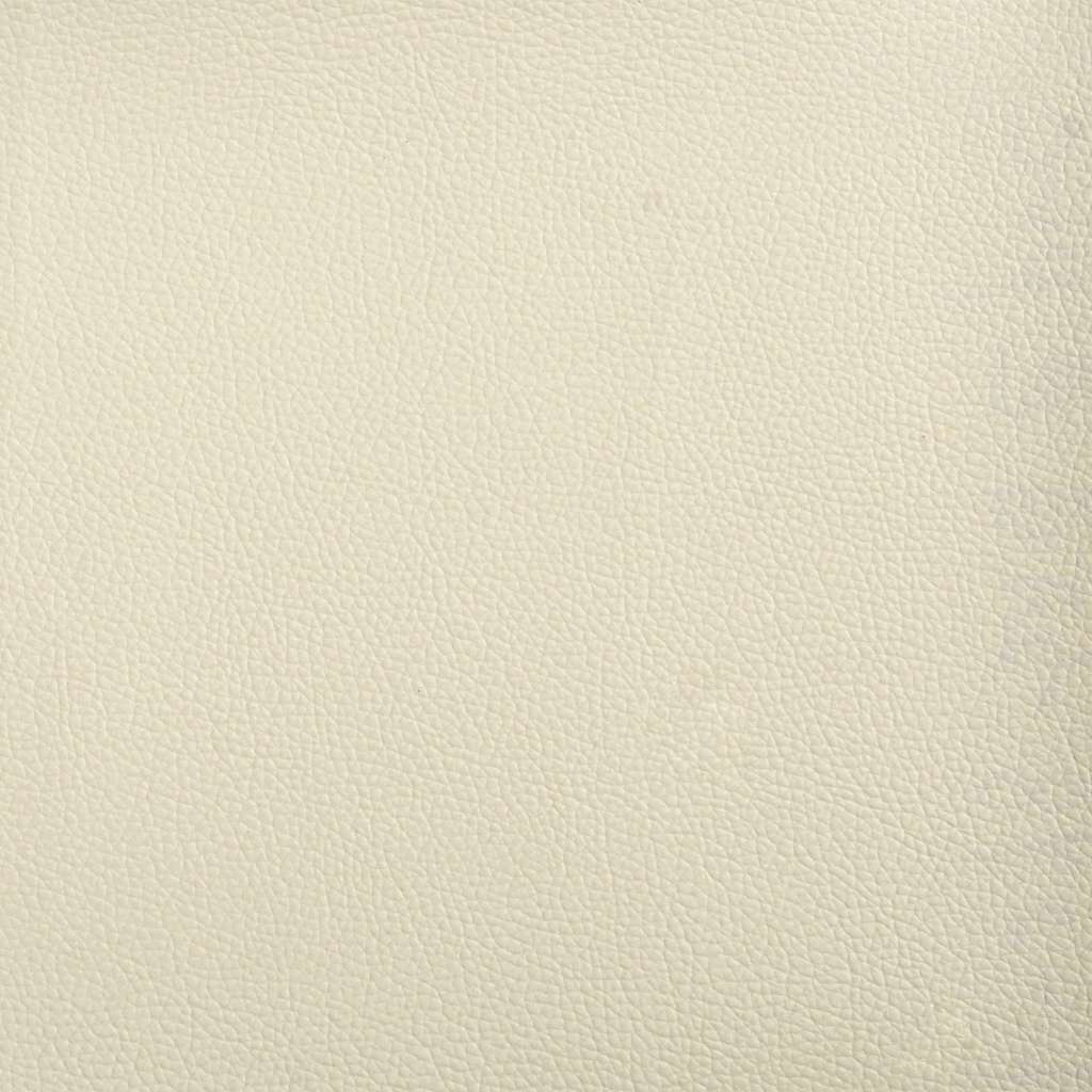 Esszimmerstühle 2 Stk. Creme Kunstleder