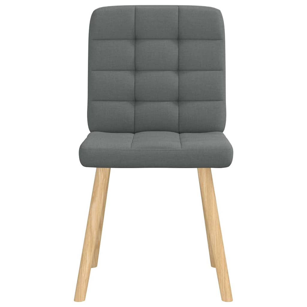 Dining chairs 6 pcs. Dark grey fabric