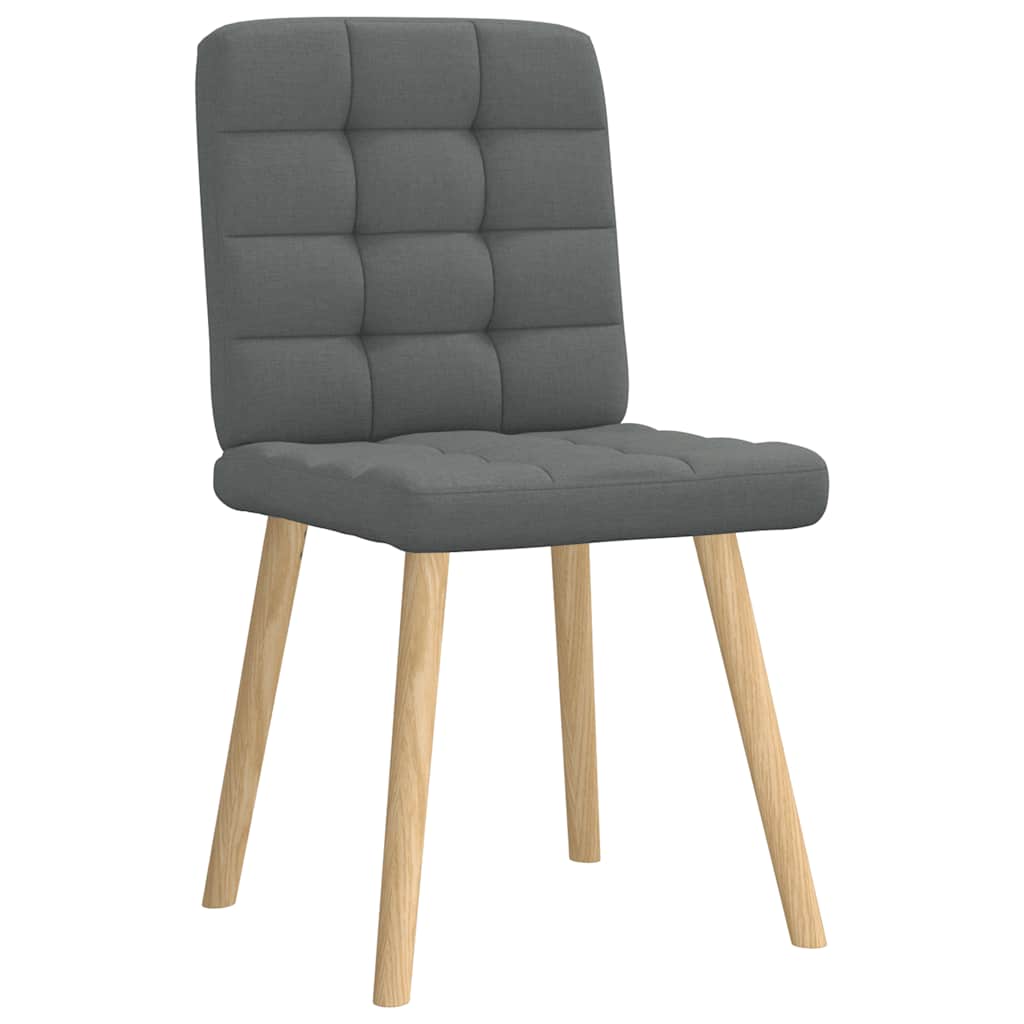 Dining chairs 6 pcs. Dark grey fabric