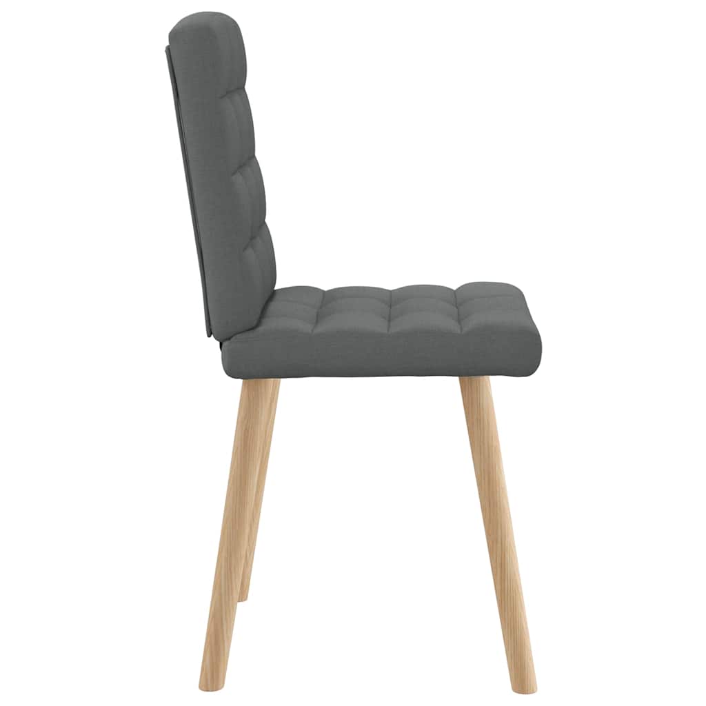 Dining chairs 6 pcs. Dark grey fabric