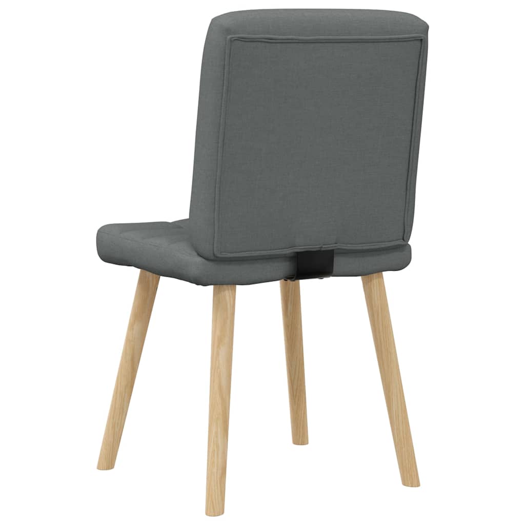Dining chairs 6 pcs. Dark grey fabric