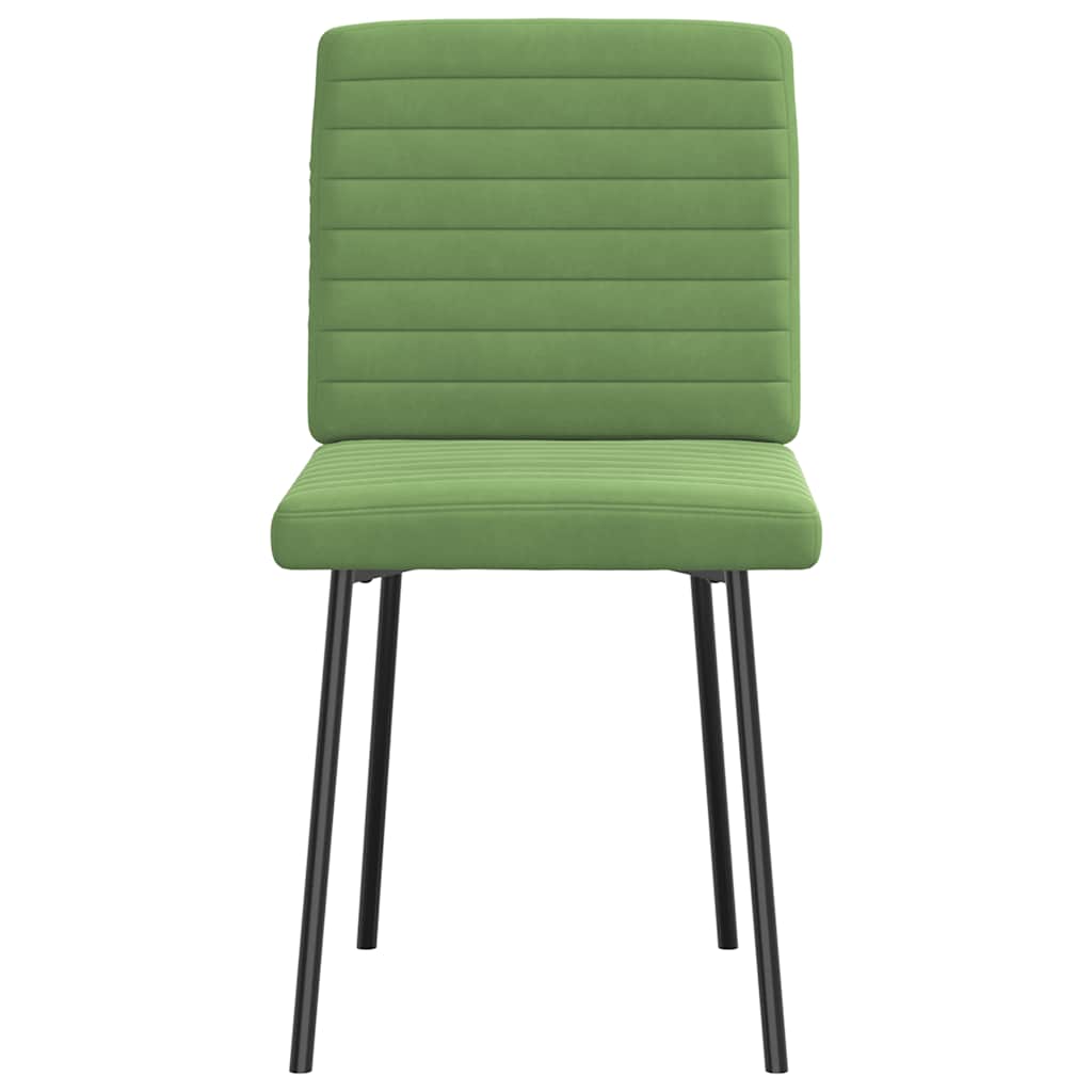 Dining chairs 6 pcs. Light green velvet