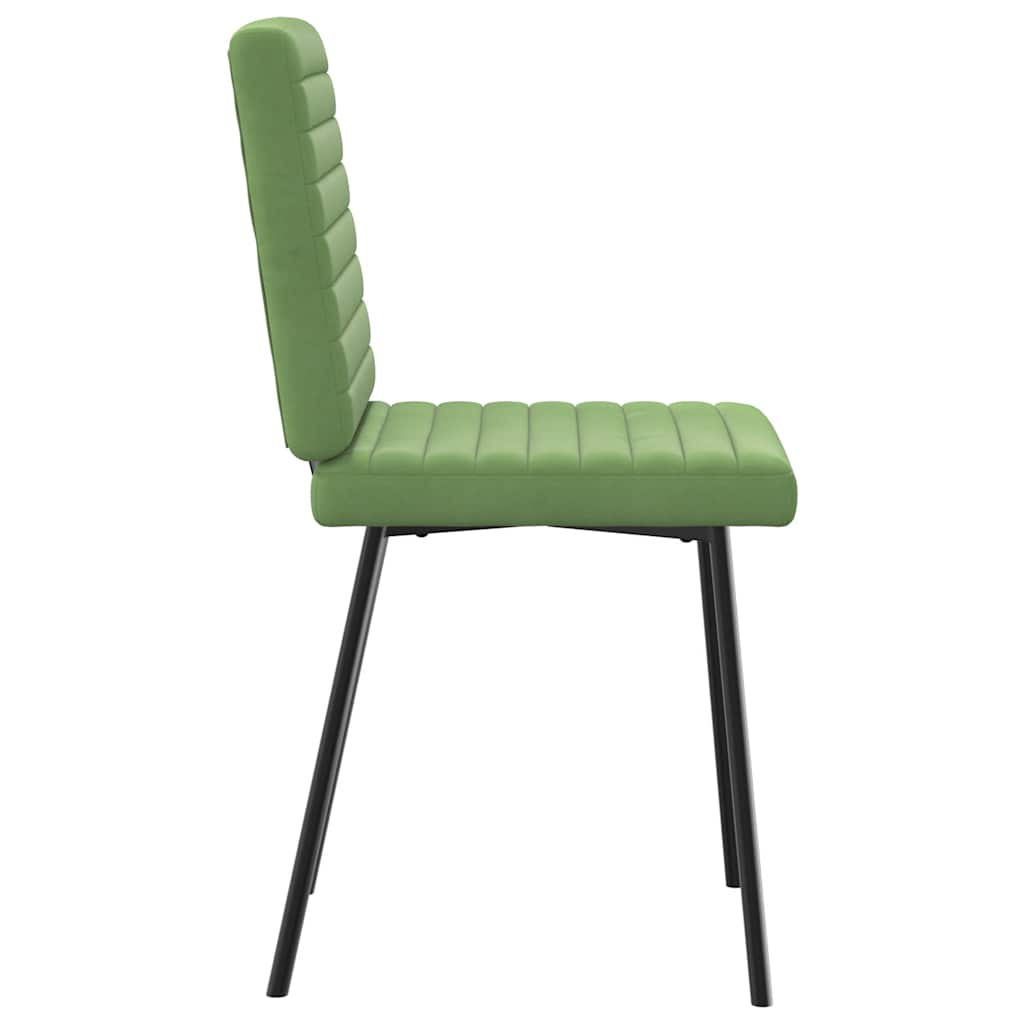 Dining chairs 6 pcs. Light green velvet