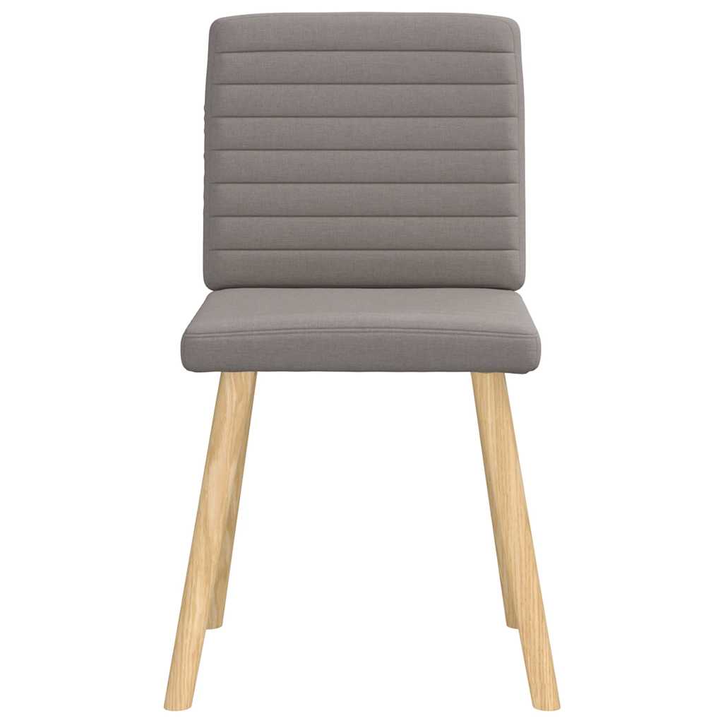 Esszimmerstühle 6 Stk. Taupe Stoff