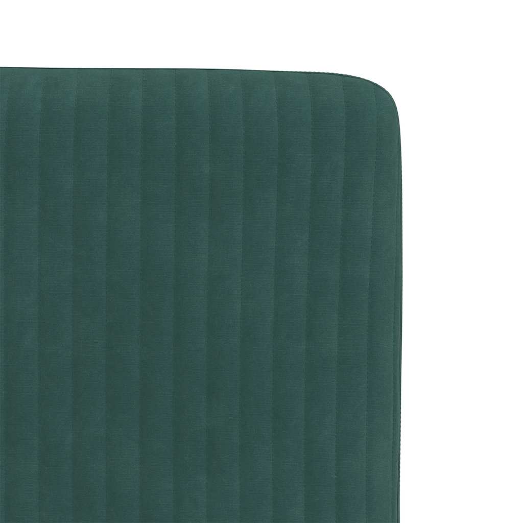 Dining chairs 6 pcs. Dark green velvet