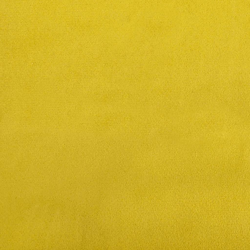 Dining chairs 6 pcs. Yellow velvet