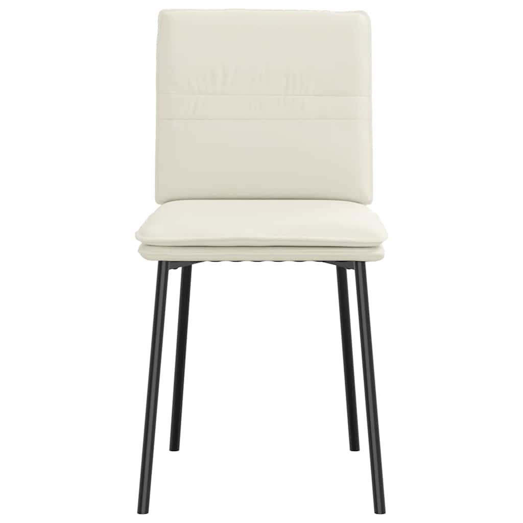 Dining chairs 6 pcs. Cream velvet