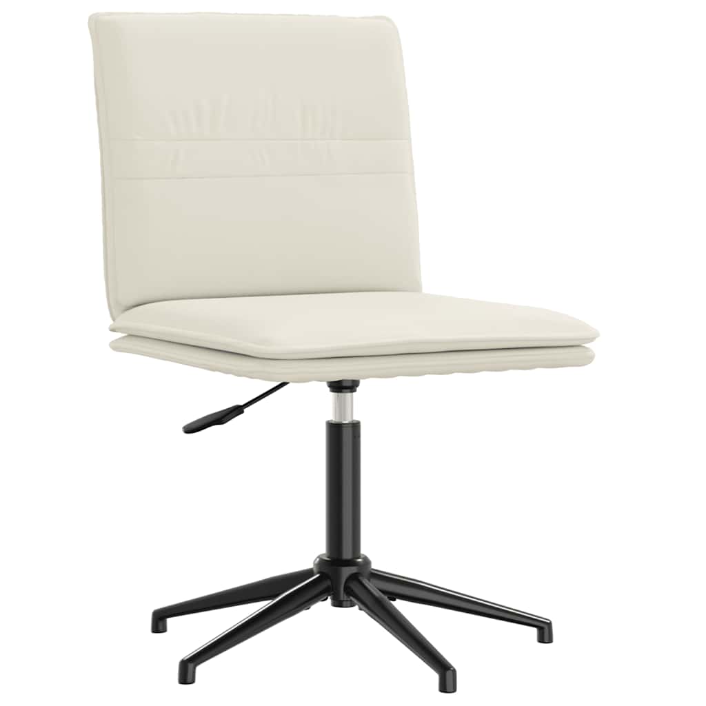 Esszimmerstühle 4 Stk. Creme Samt