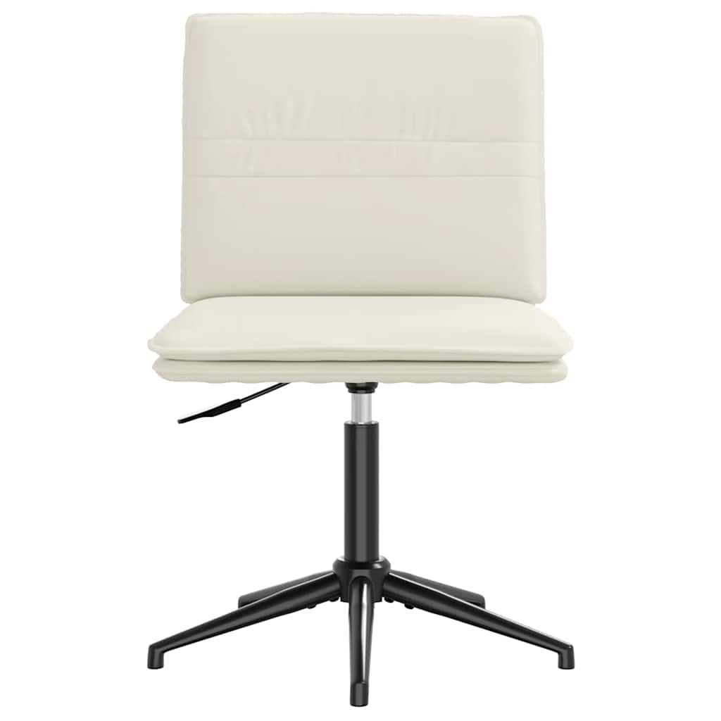 Esszimmerstühle 4 Stk. Creme Samt