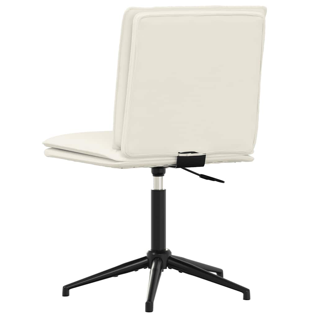 Esszimmerstühle 4 Stk. Creme Samt