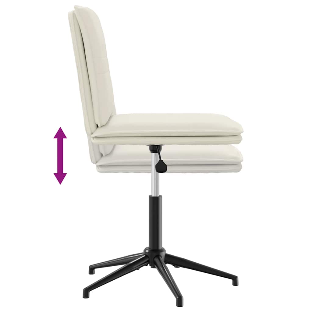 Esszimmerstühle 4 Stk. Creme Samt