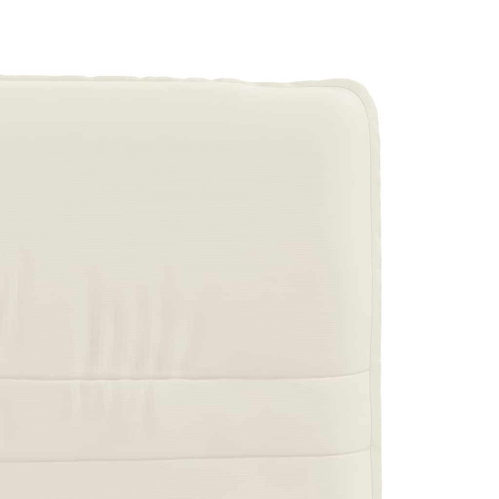 Esszimmerstühle 4 Stk. Creme Samt
