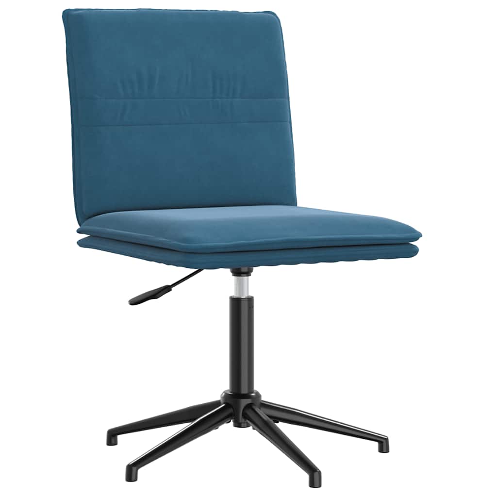 Esszimmerstühle 6 Stk. Blau Samt