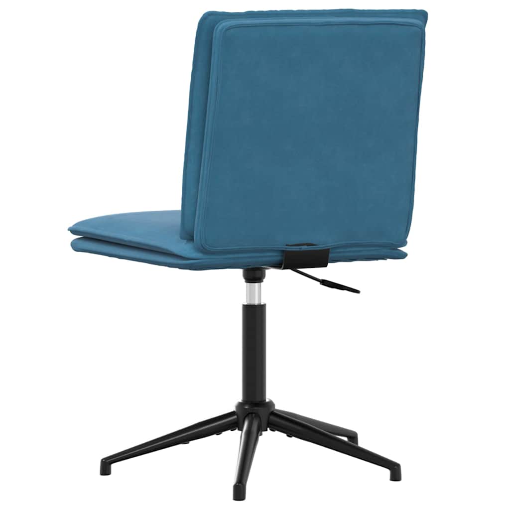 Esszimmerstühle 6 Stk. Blau Samt