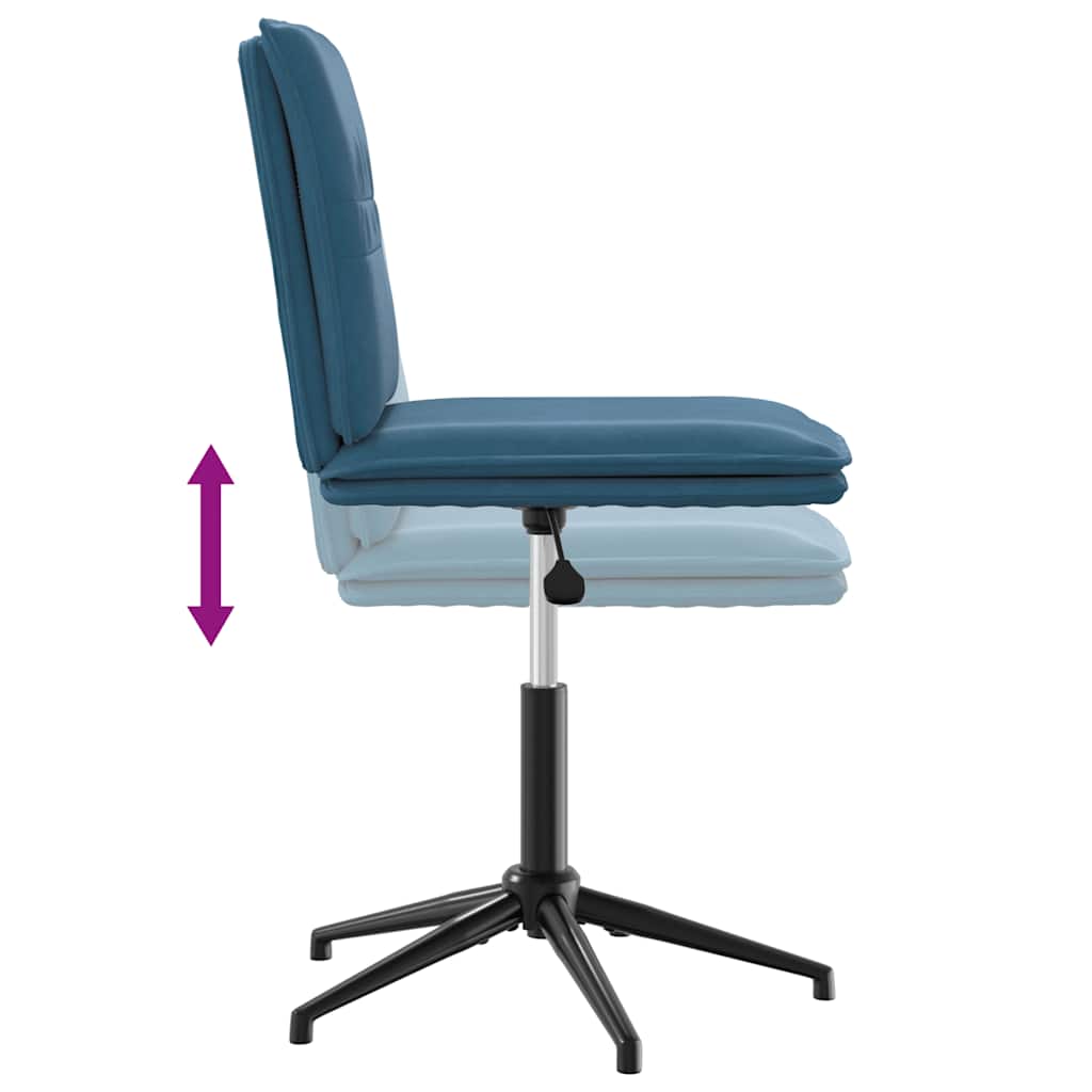 Esszimmerstühle 6 Stk. Blau Samt