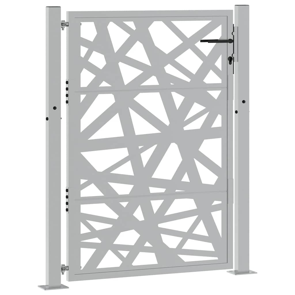Gartentor 105x130 cm Wetterfester Stahl Lichtdesign