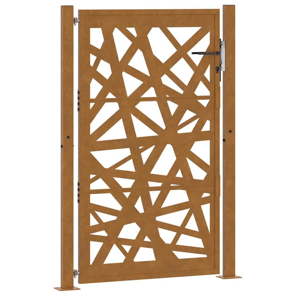 Gartentor 105x155 cm Wetterfester Stahl Lichtdesign