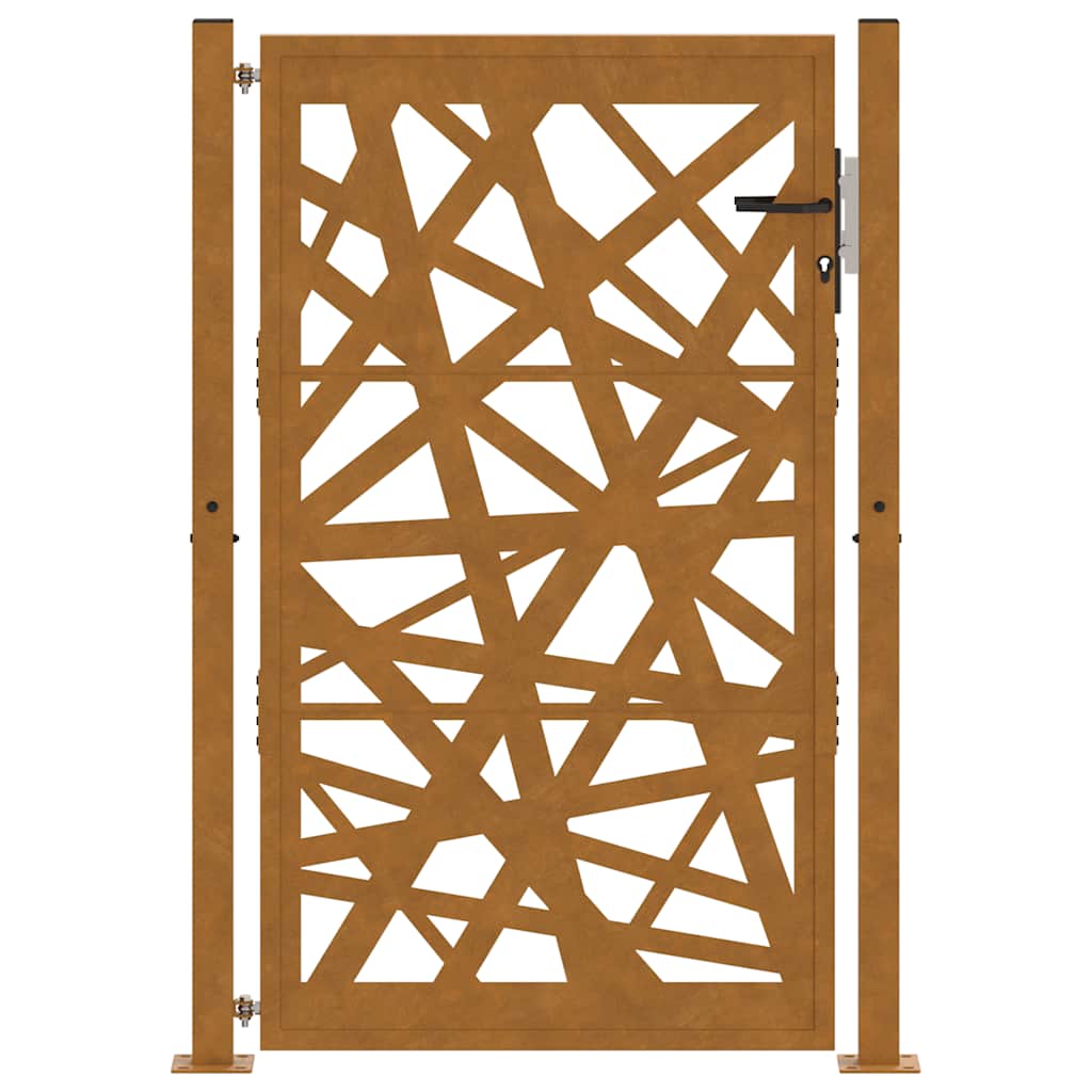 Gartentor 105x155 cm Wetterfester Stahl Lichtdesign