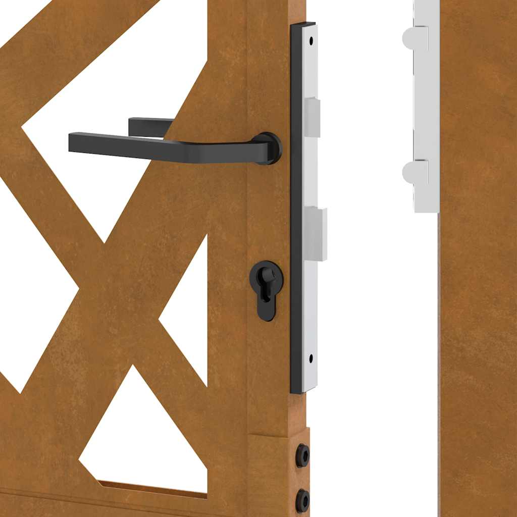 Gartentor 105x155 cm Wetterfester Stahl Lichtdesign