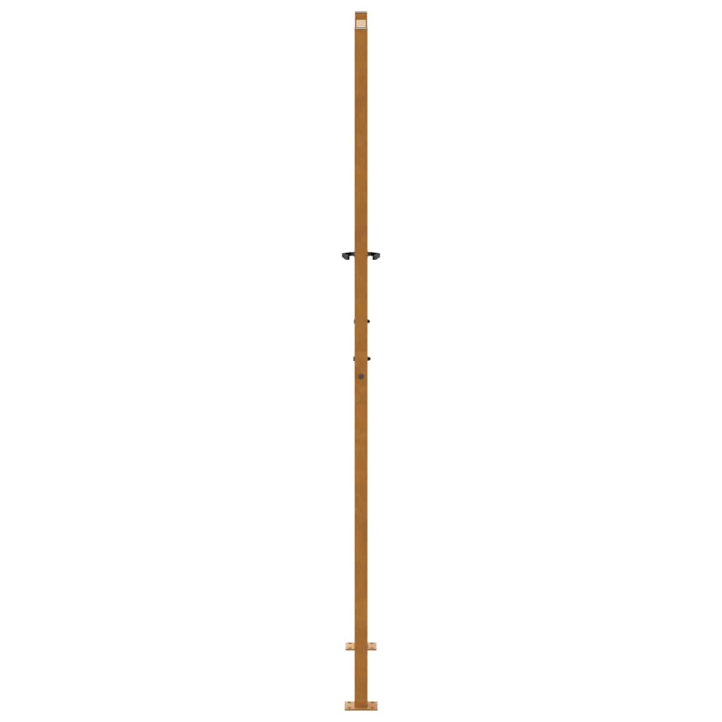Gartentor 105x205 cm Wetterfester Stahl Blatt-Design