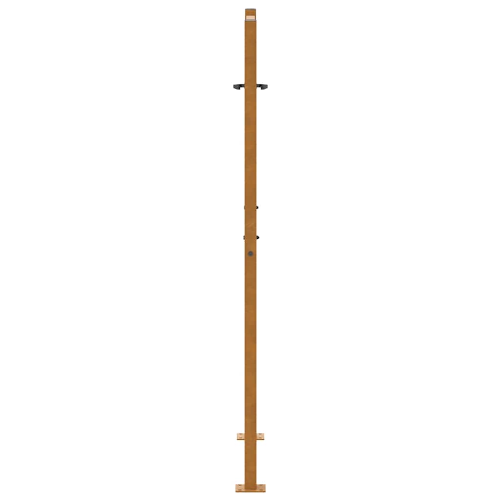 Gartentor 105x155 cm Wetterfester Stahl Wellen-Design