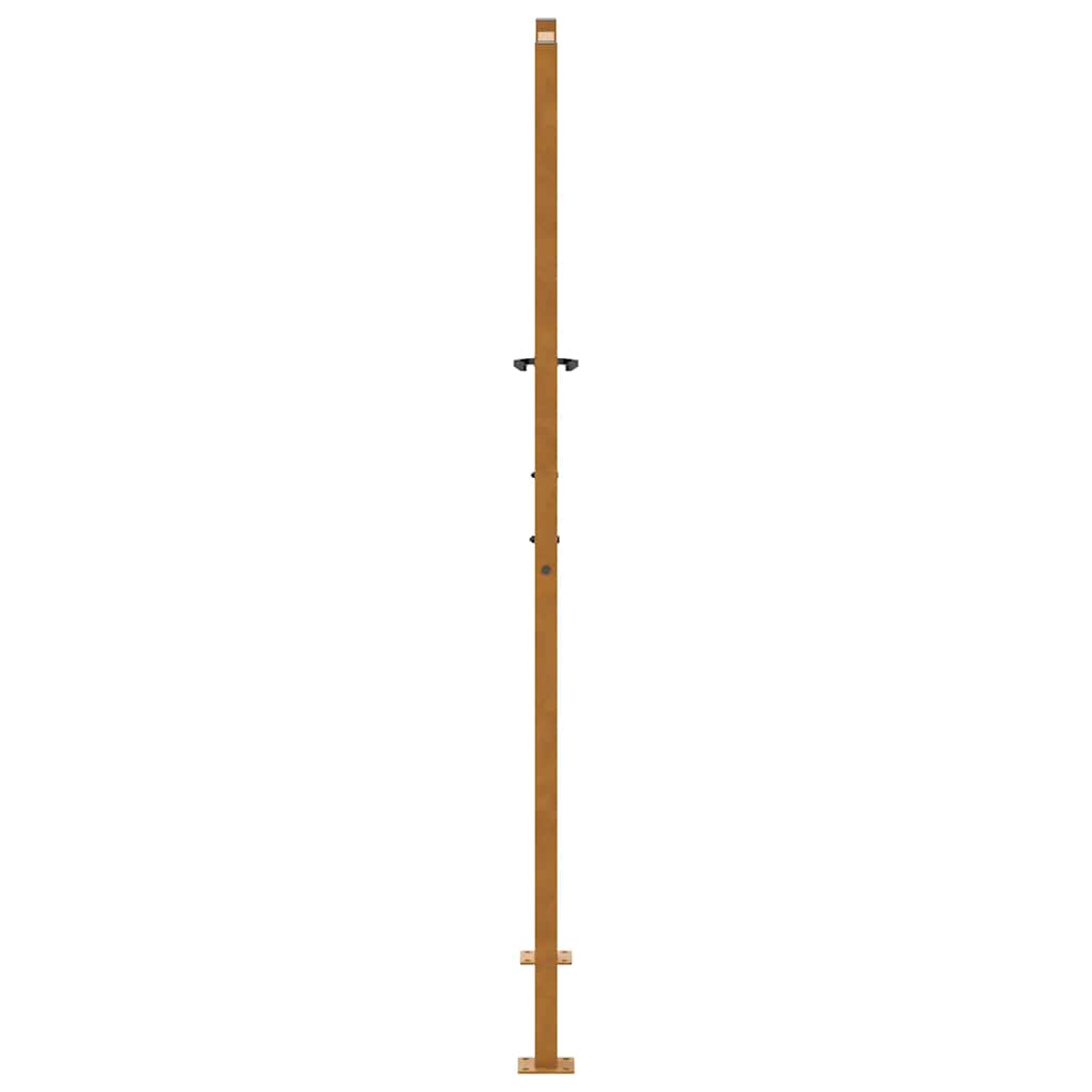 Gartentor 105x180 cm Wetterfester Stahl Wellen-Design