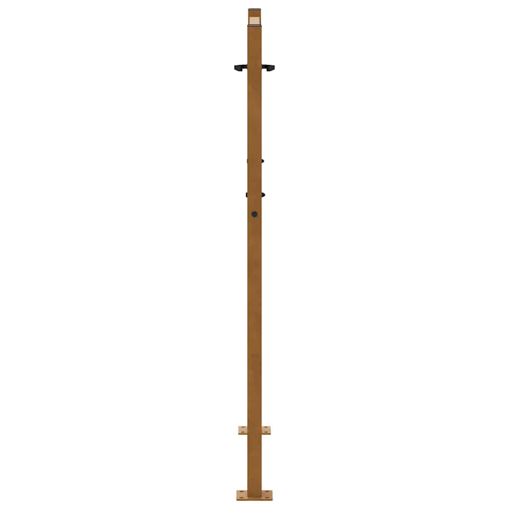 Gartentor 105x130 cm Wetterfester Stahl Flammen-Design