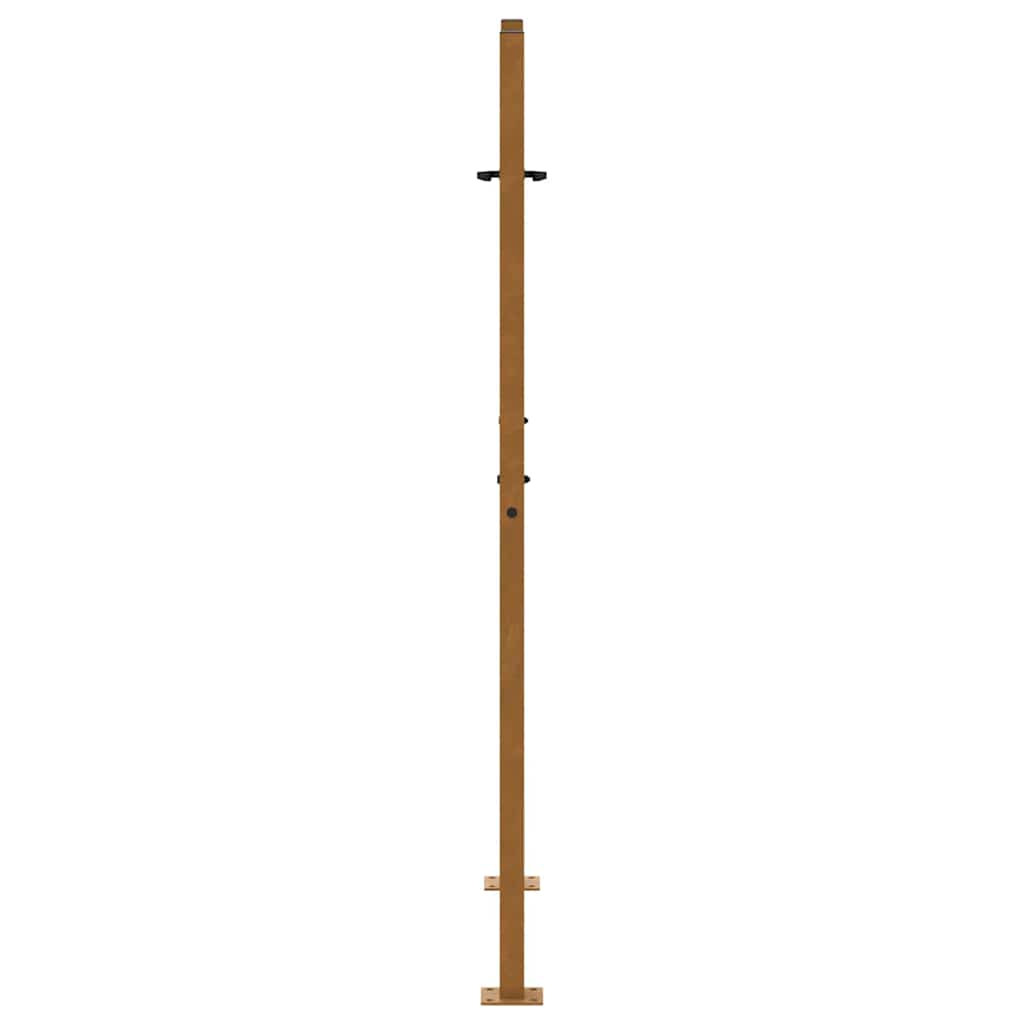 Gartentor 105x155 cm Wetterfester Stahl Flammen-Design