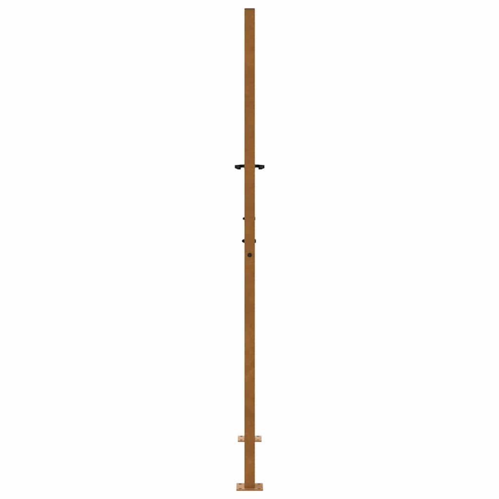 Gartentor 105x180 cm Wetterfester Stahl Flammen-Design