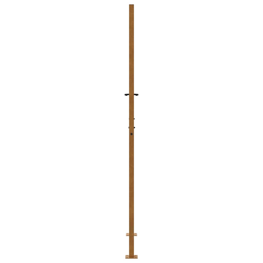 Gartentor 105x205 cm Wetterfester Stahl Flammen-Design