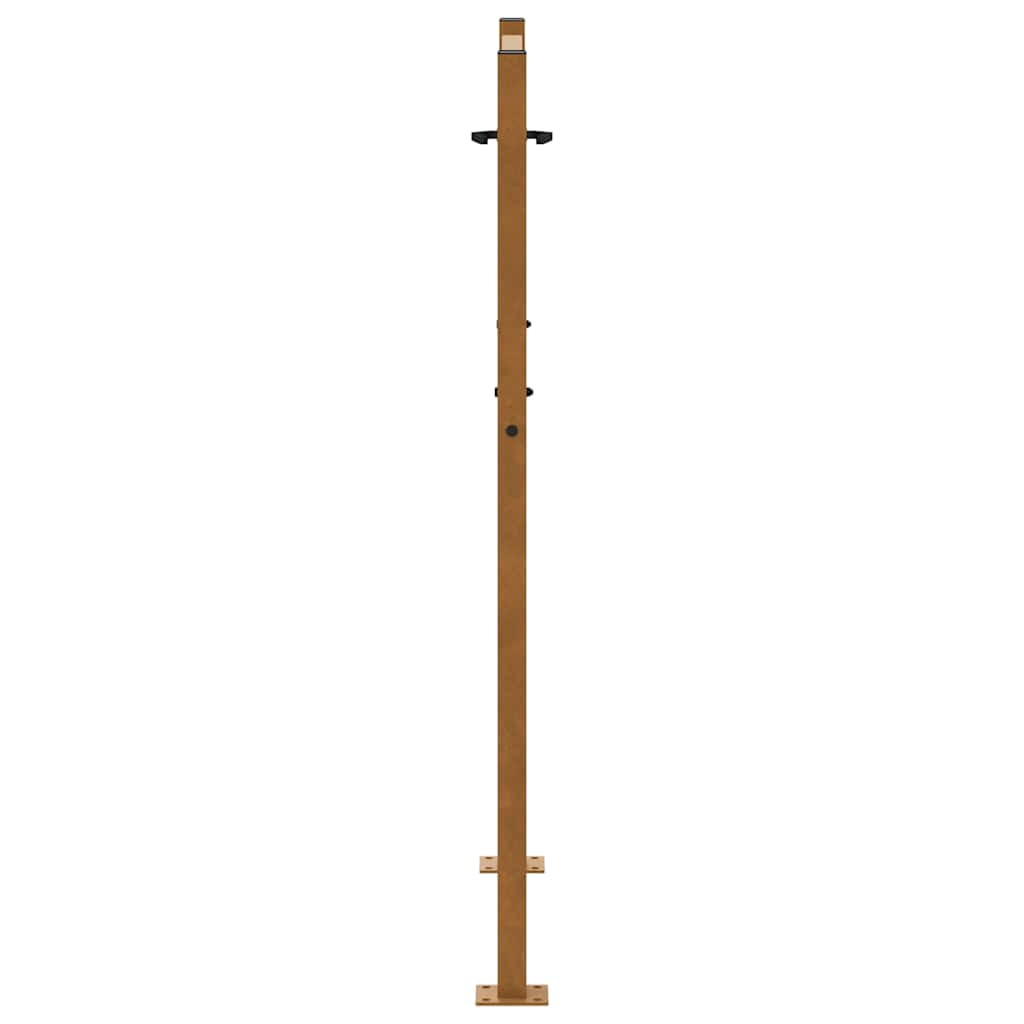 Gartentor 105x130 cm Wetterfester Stahl Kreuz-Design