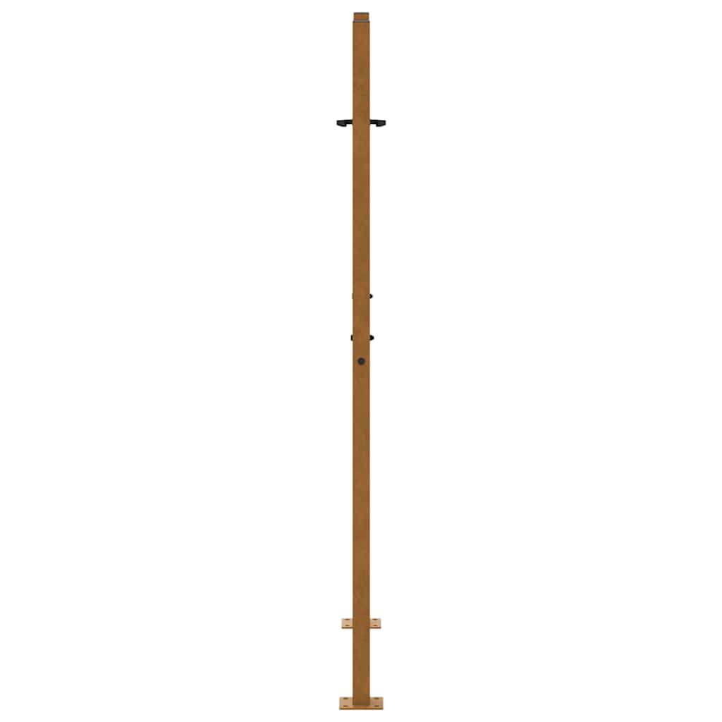 Gartentor 105x155 cm Wetterfester Stahl Kreuz-Design
