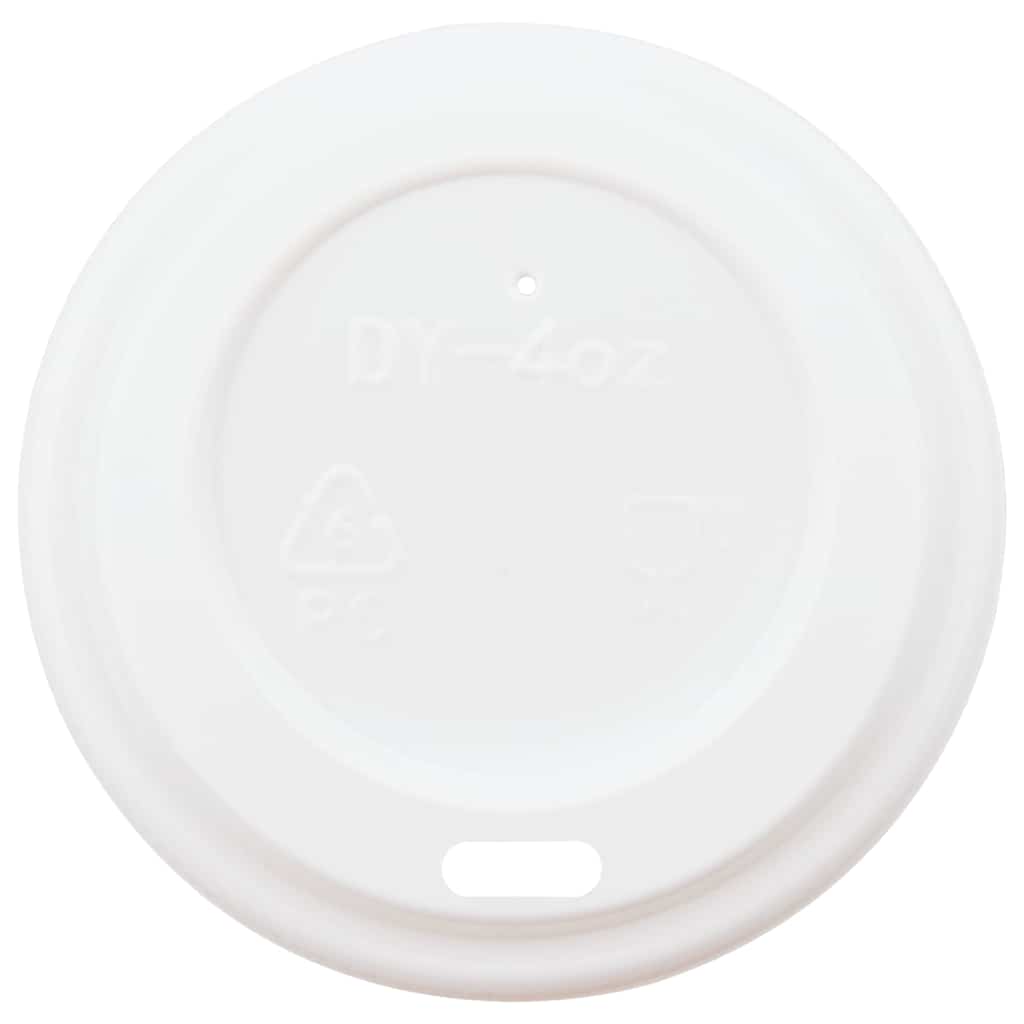 Deckel für Pappbecher Ø60 mm 4oz 1000 Stk. Weiß Kunststoff
