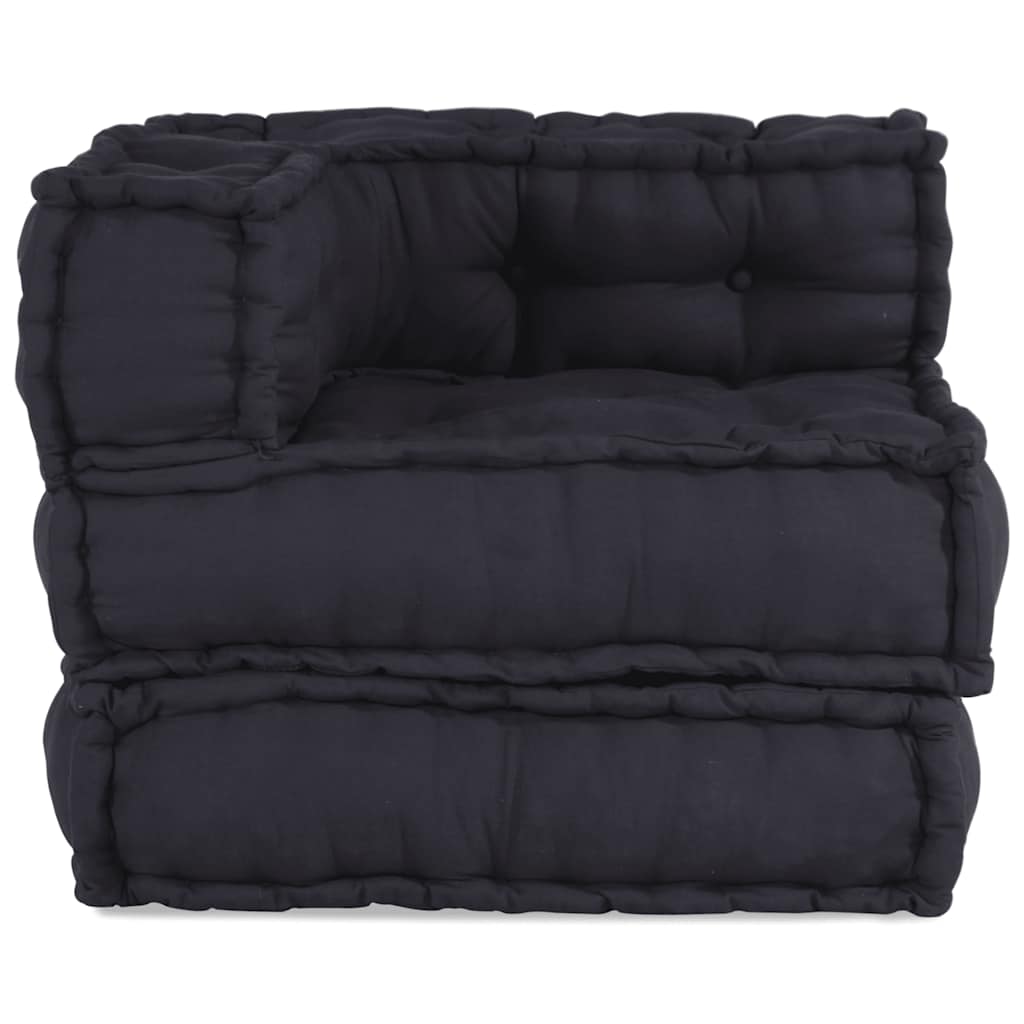 Pouf Modular Anthrazit 70x70x54 cm Stoff