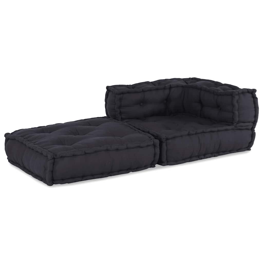 Pouf Modular Anthrazit 70x70x54 cm Stoff