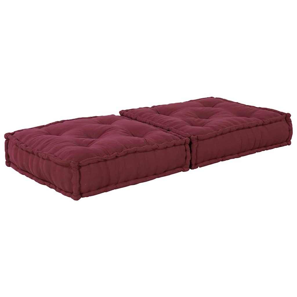 Pouf Modular Kastanienbraun 70x70x36 cm Stoff