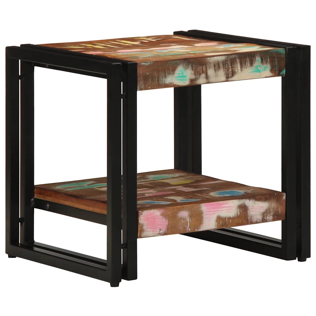 Couchtisch Mehrfarbig 40 x 40 x 38 cm recyceltes Massivholz