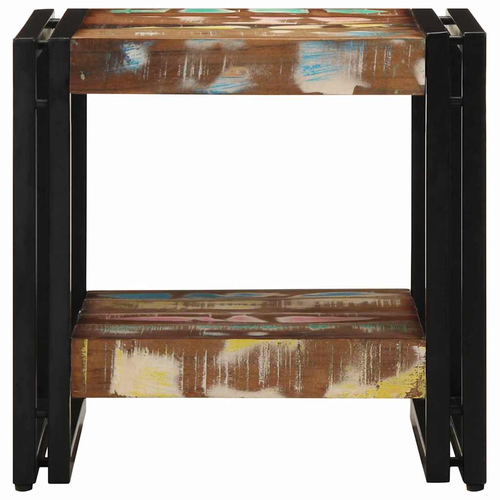 Couchtisch Mehrfarbig 40 x 40 x 38 cm recyceltes Massivholz