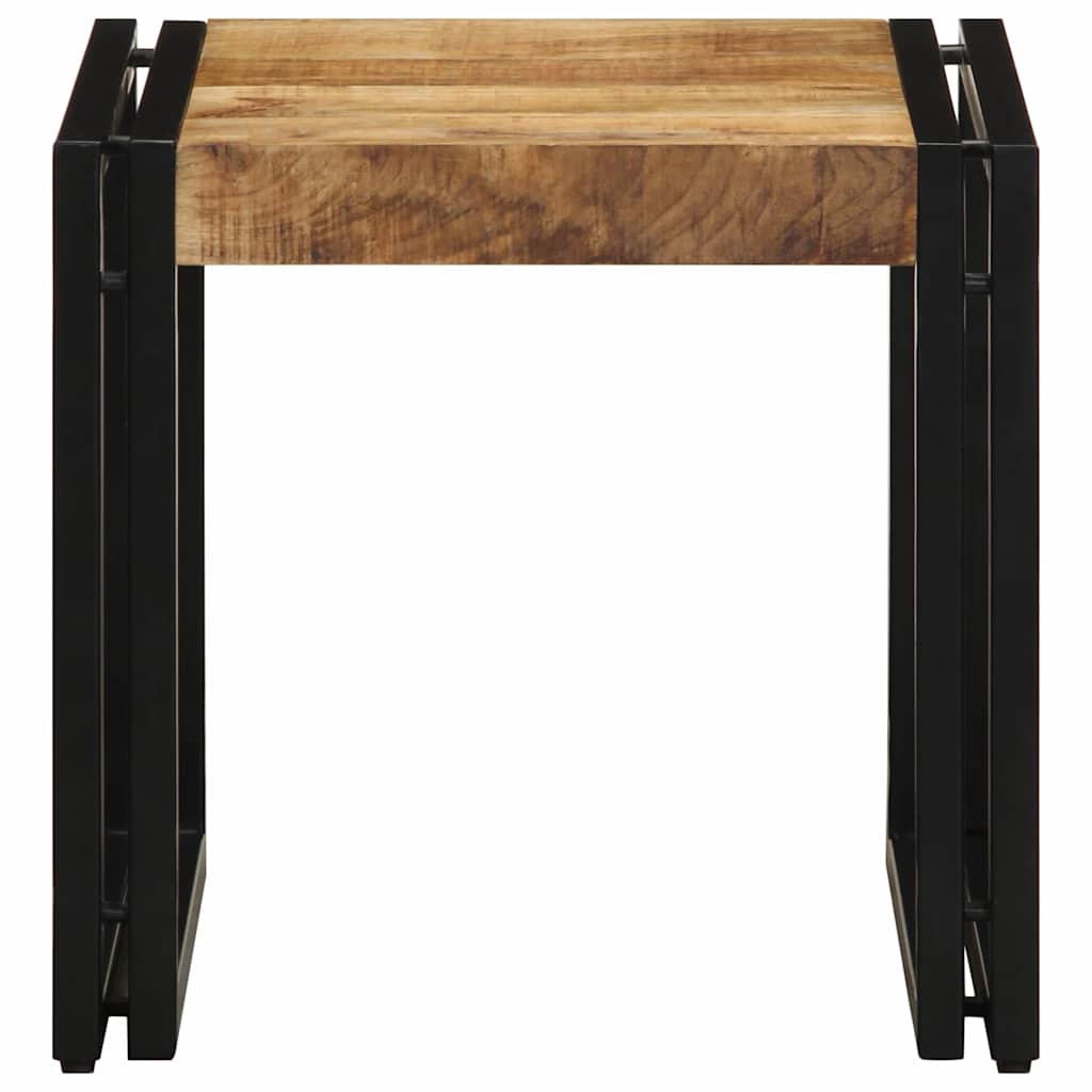 Couchtisch Braun 40 x 40 x 38 cm massives Mangoholz