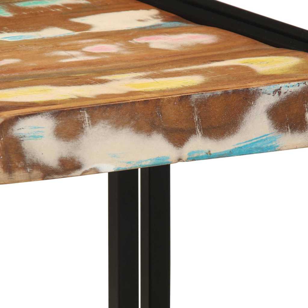 Couchtisch Mehrfarbig 40 x 40 x 38 cm recyceltes Massivholz