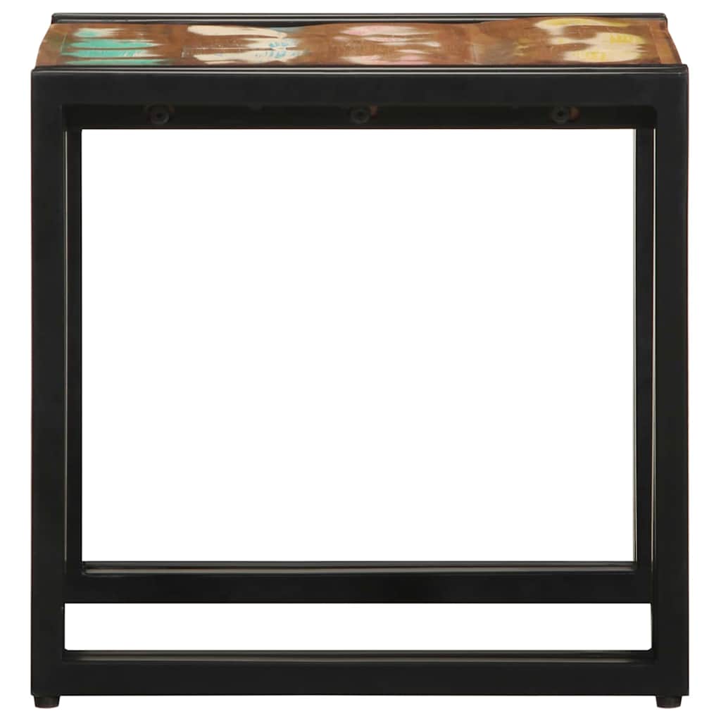Couchtisch Mehrfarbig 40 x 40 x 38 cm recyceltes Massivholz