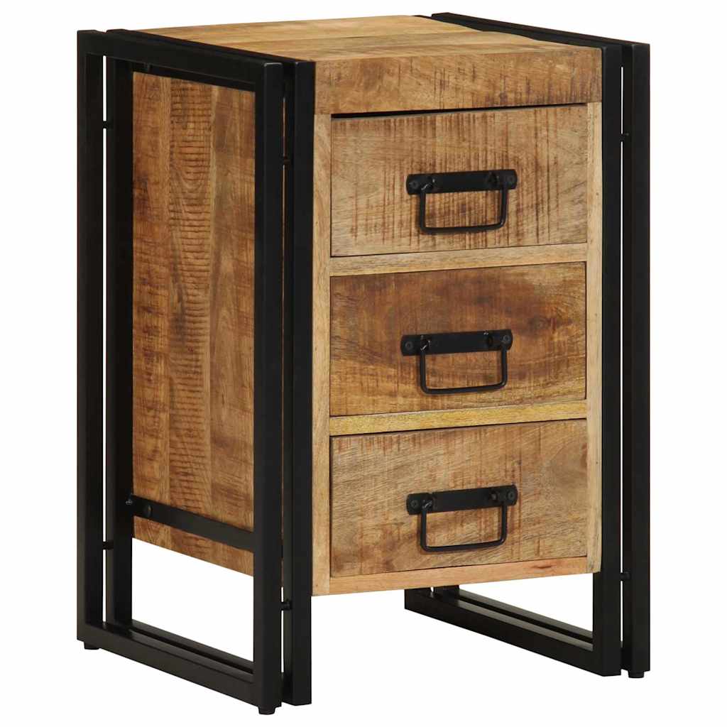 Nachttisch Braun 40 x 35 x 50 cm massives Mangoholz