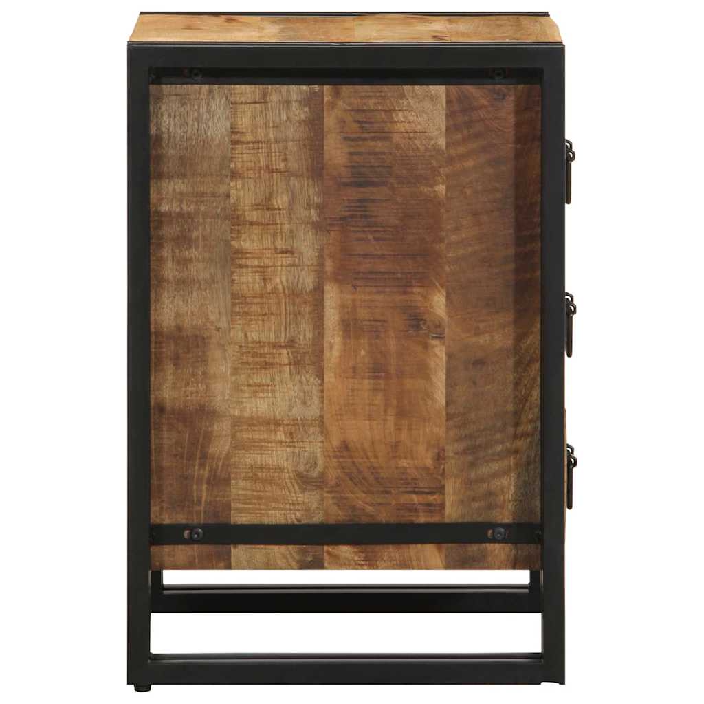 Nachttisch Braun 40 x 35 x 50 cm massives Mangoholz