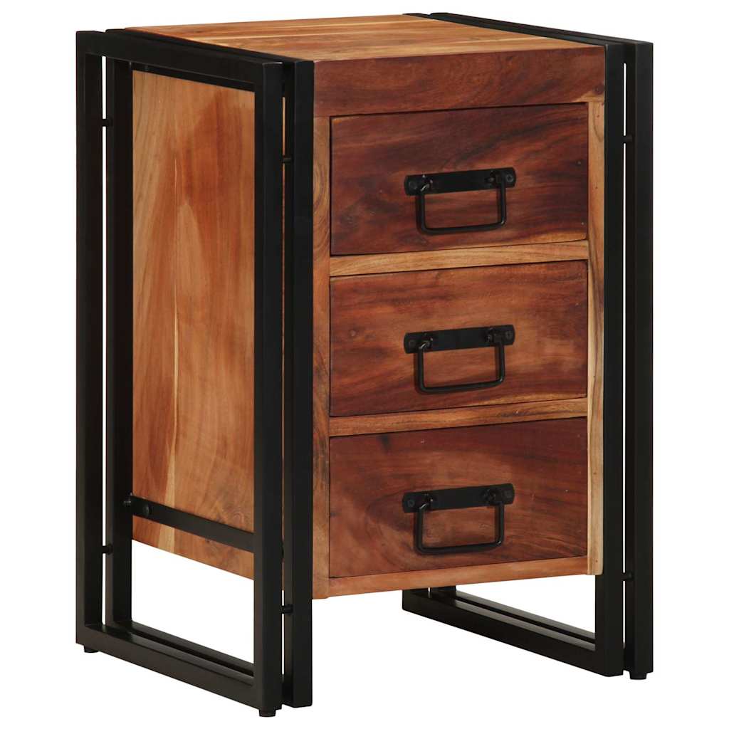 Nachttisch Braun 40 x 40 x 59 cm Akazie Massivholz