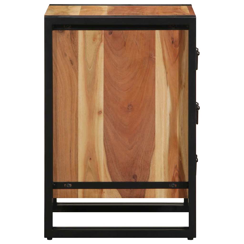 Nachttisch Braun 40 x 40 x 59 cm Akazie Massivholz