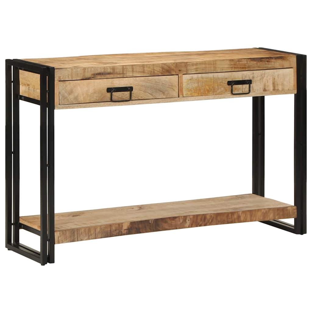 Konsolentisch Braun 120 x 33 x 75 cm massives Mangoholz