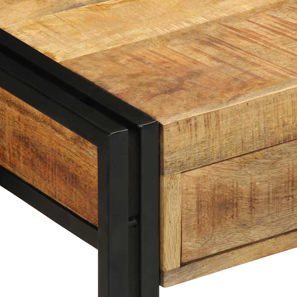 Konsolentisch Braun 90 x 33 x 75 cm massives Mangoholz