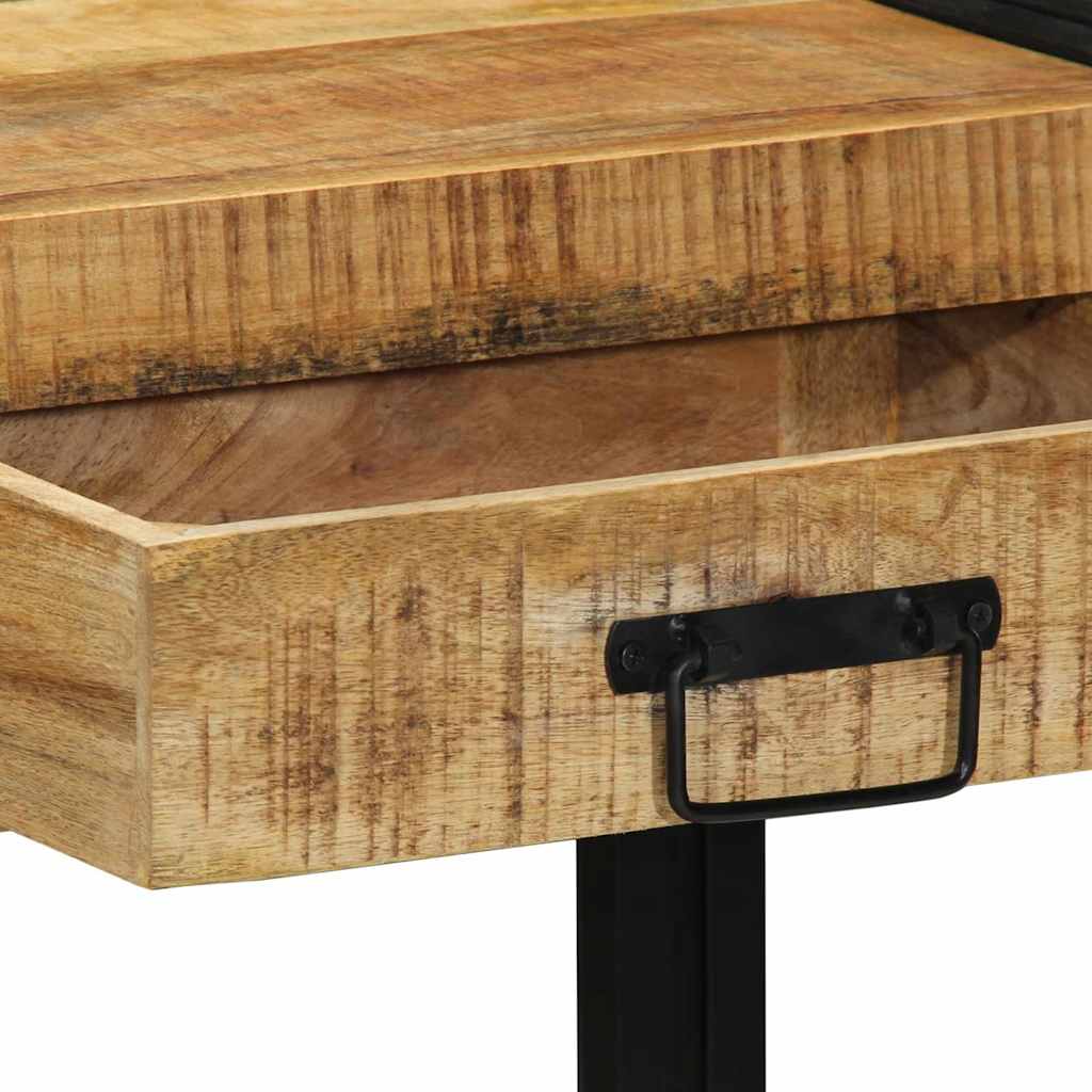 Konsolentisch Braun 90 x 33 x 75 cm massives Mangoholz