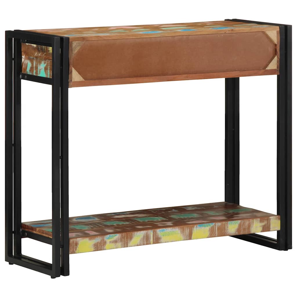 Konsolentisch Mehrfarbig 90 x 33 x 75 cm recyceltes Massivholz