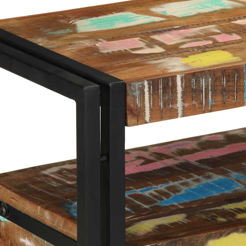 Konsolentisch Mehrfarbig 120 x 33 x 75 cm recyceltes Massivholz